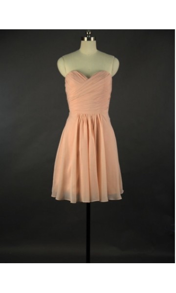 Short peach bridesmaid dresses sale